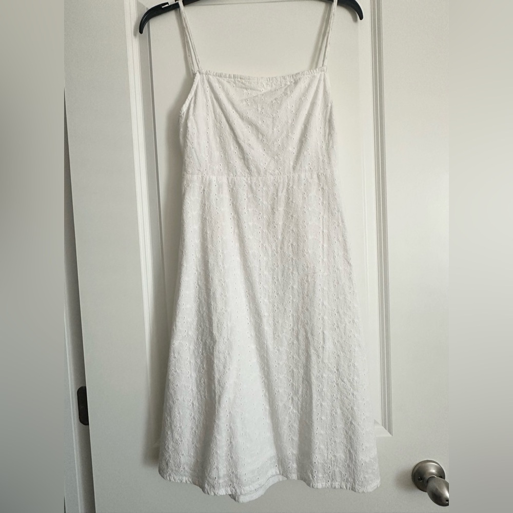 Roxy White Spaghetti Strap Sundress Mini